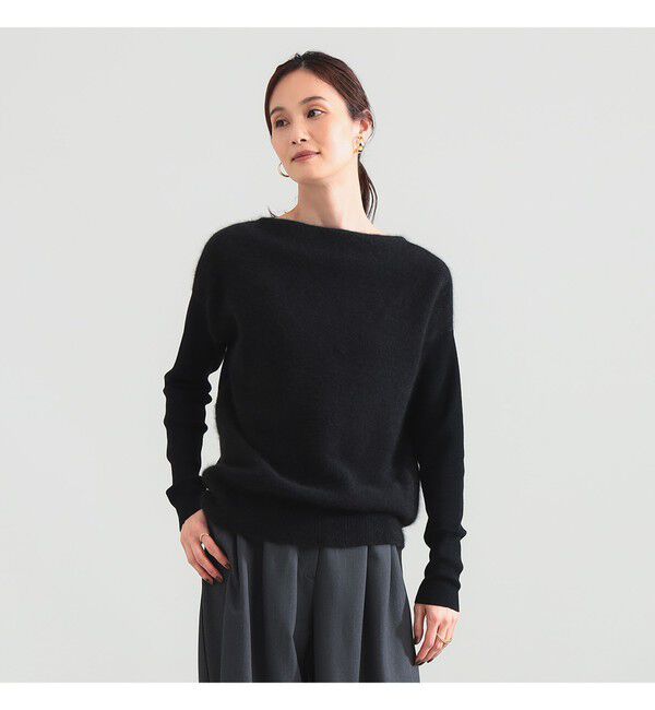Demi-Luxe BEAMS 「フラッフィー ボートネック ニット」|ニット・セーター|