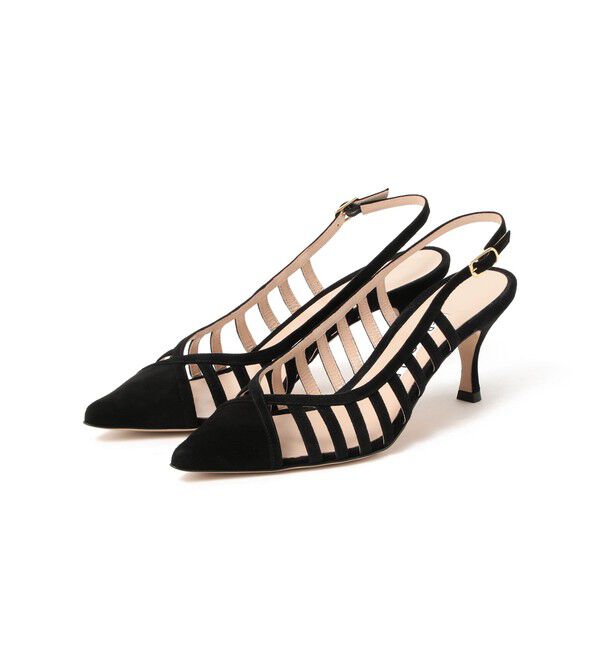 Demi-Luxe BEAMS 「【別注】NEBULONI E. / カットワーク サンダル」|サンダル|BLACK