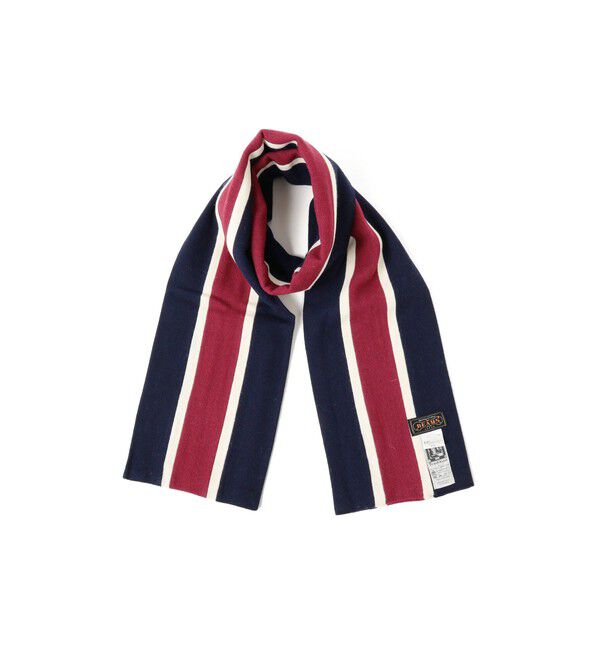 BEAMS PLUS「ENGLISH TRADITION &times; BEAMS PLUS / 別注 スクールマフラー」|マフラー|NVY*WHT*MRN