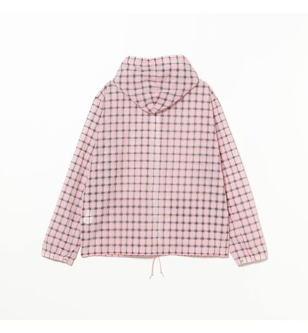 BEAMS PLUS「Swing Jacket Hoodie Nylon Airy Plaid」|ブルゾン・スタジャン|
