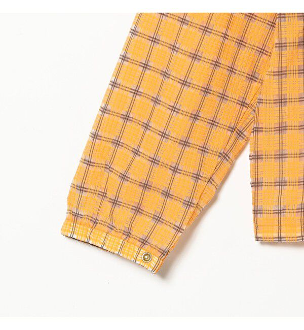 BEAMS PLUS「Swing Jacket Hoodie Nylon Airy Plaid」|ブルゾン・スタジャン|