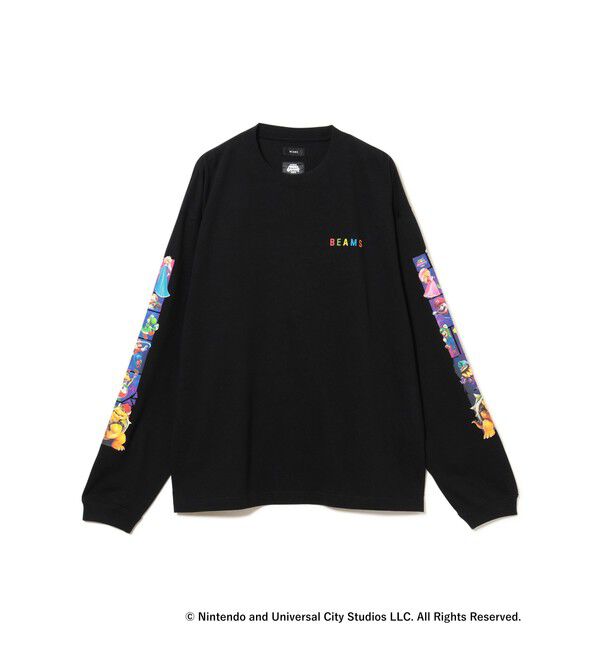 BEAMS「ザ・スーパーマリオギャラクシー・ムービー / PRINT SLEEVE TEE」|Tシャツ・カットソー|