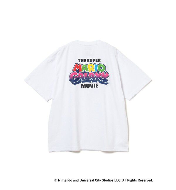 BEAMS「ザ・スーパーマリオギャラクシー・ムービー / LOGO TEE」|Tシャツ・カットソー|WHITE