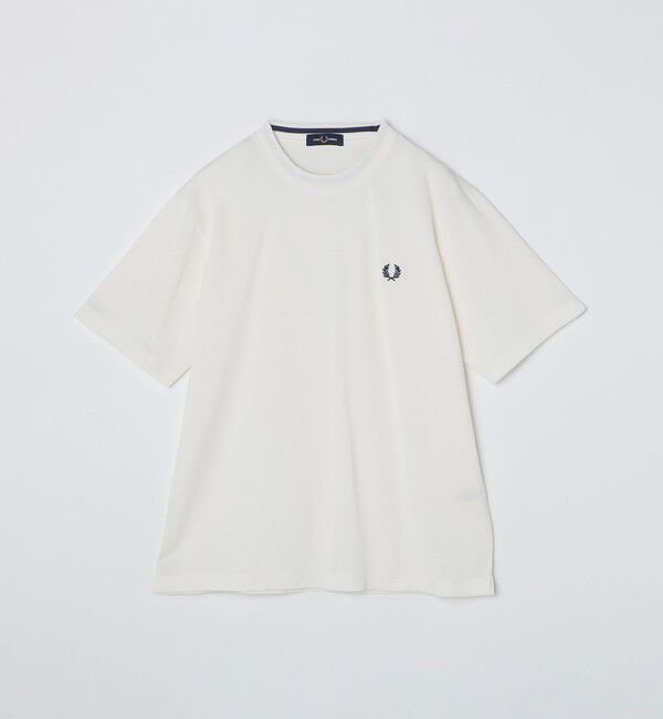 SHIPS「【SHIPS別注】FRED PERRY:COOLMAX(R) 鹿の子 ワンポイント ロゴ Tシャツ 25SS」|Tシャツ・カットソー|ホワイト