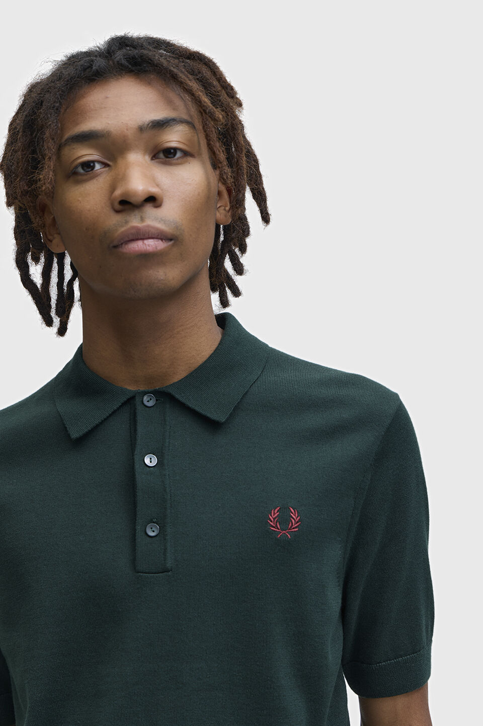 FRED PERRY 「FRED PERRY／Cotton Knitted Polo Shirt／コットンニットポロシャツ」|ポロシャツ|
