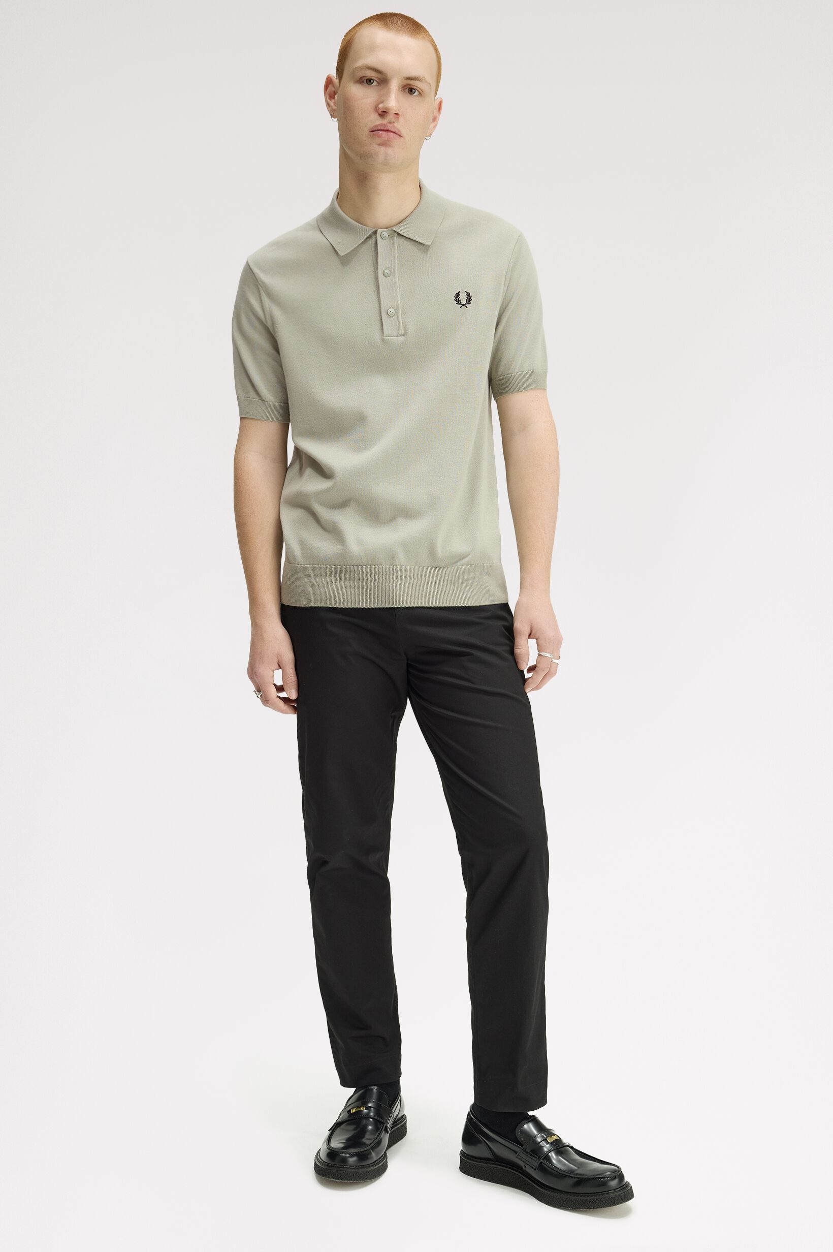 FRED PERRY 「FRED PERRY／Cotton Knitted Polo Shirt／コットンニットポロシャツ」|ポロシャツ|