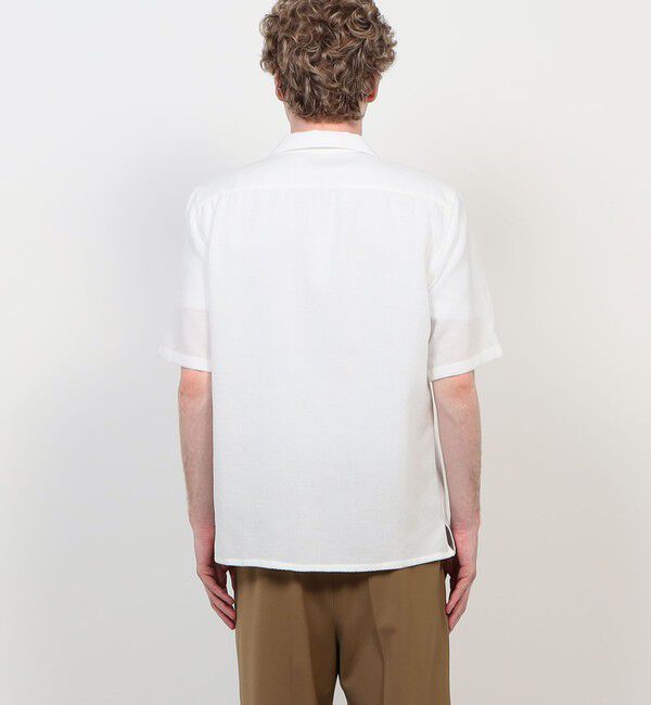 TOMORROWLAND MENS「【別注】Salvatore Piccolo BRYAN コットンメッシュ ダブルポケットオープンカラー ハーフスリーブシャツ」|シャツ・ブラウス|