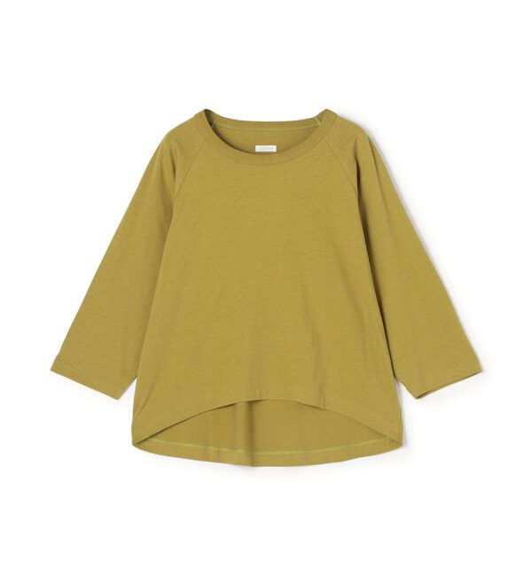GALERIE VIE「コットンリネンジャージー ラグランスリーブプルオーバー」|Tシャツ・カットソー|53 グリーン