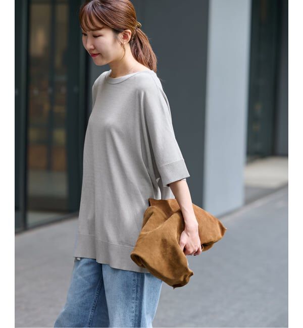 JOURNAL STANDARD relume「《追加3》接触冷感 / ウォッシャブルクールポンチョプルオーバー」|ニット・セーター|