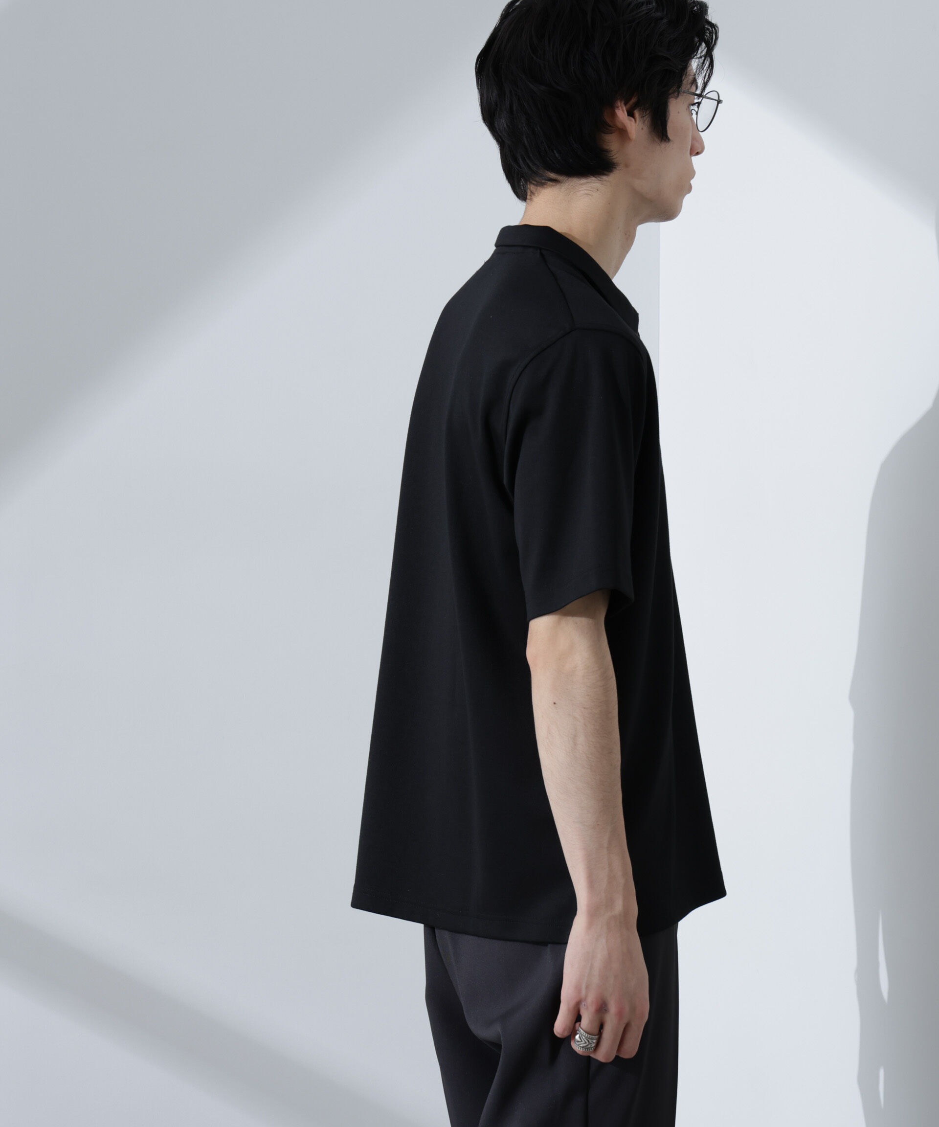 NANO universe「Pe/Ry鹿の子ポロシャツ 半袖」|Tシャツ・カットソー|