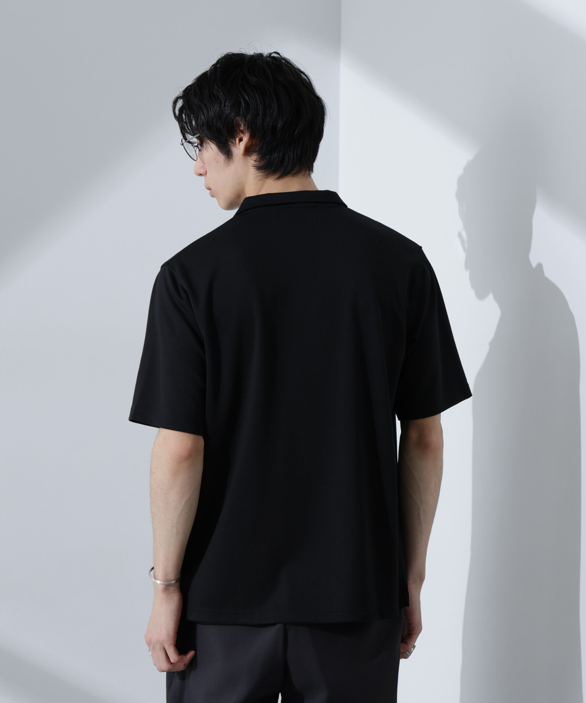 NANO universe「Pe/Ry鹿の子ポロシャツ 半袖」|Tシャツ・カットソー|