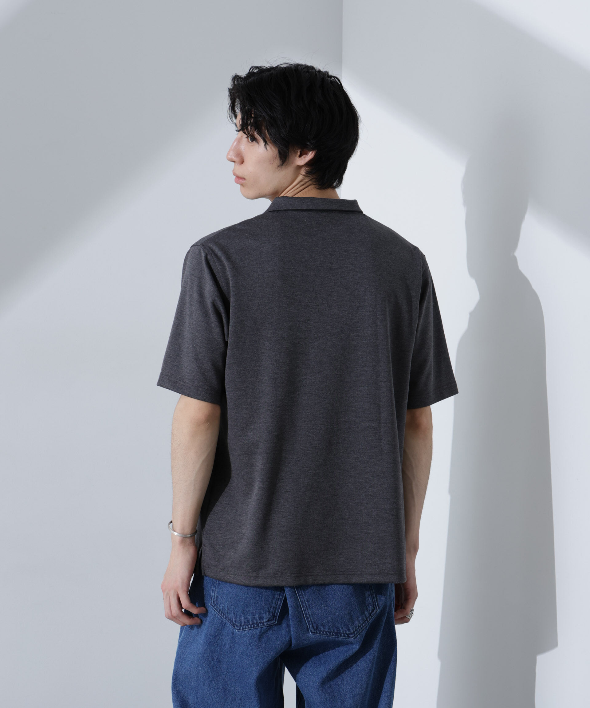 NANO universe「Pe/Ry鹿の子ポロシャツ 半袖」|Tシャツ・カットソー|