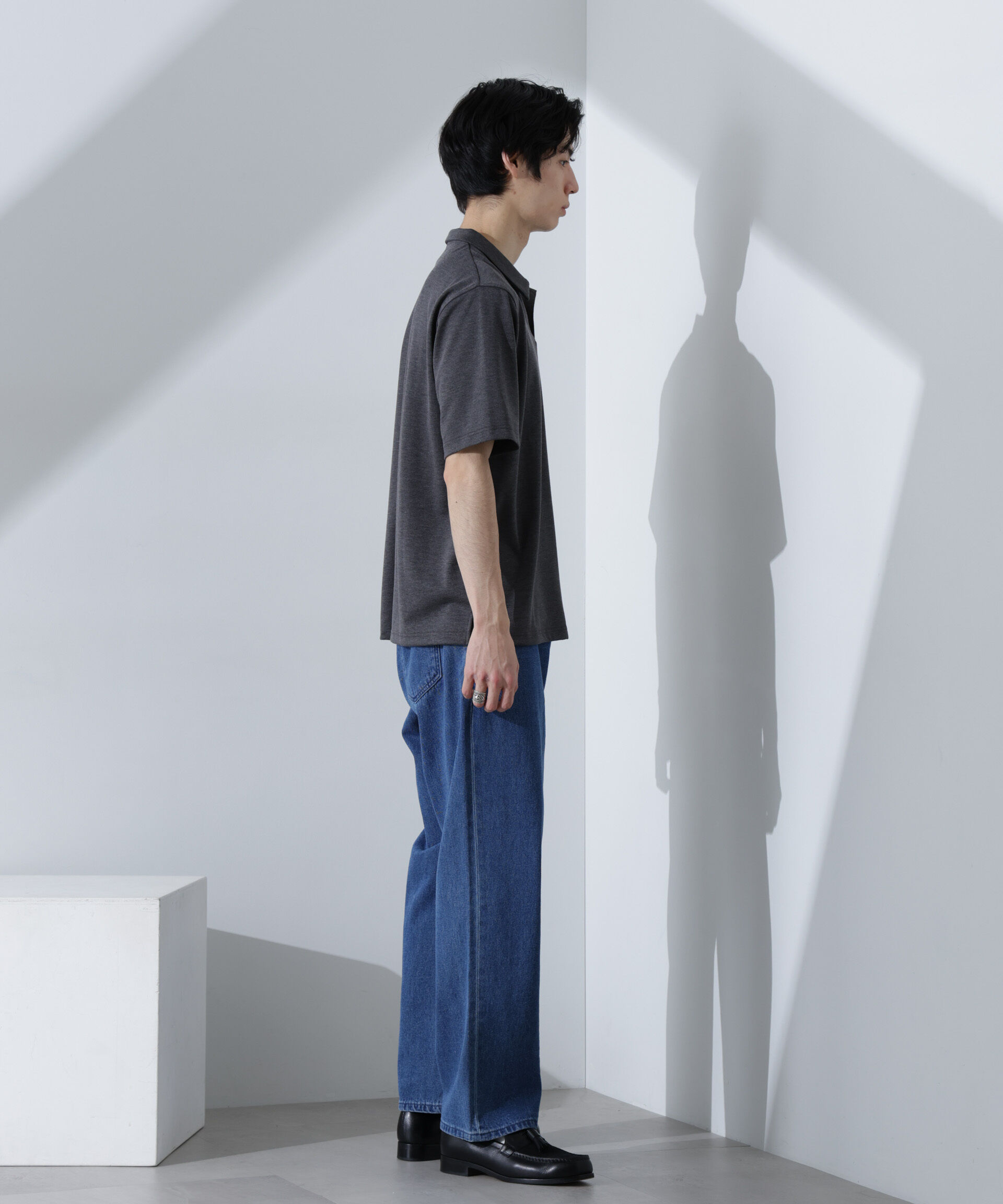 NANO universe「Pe/Ry鹿の子ポロシャツ 半袖」|Tシャツ・カットソー|