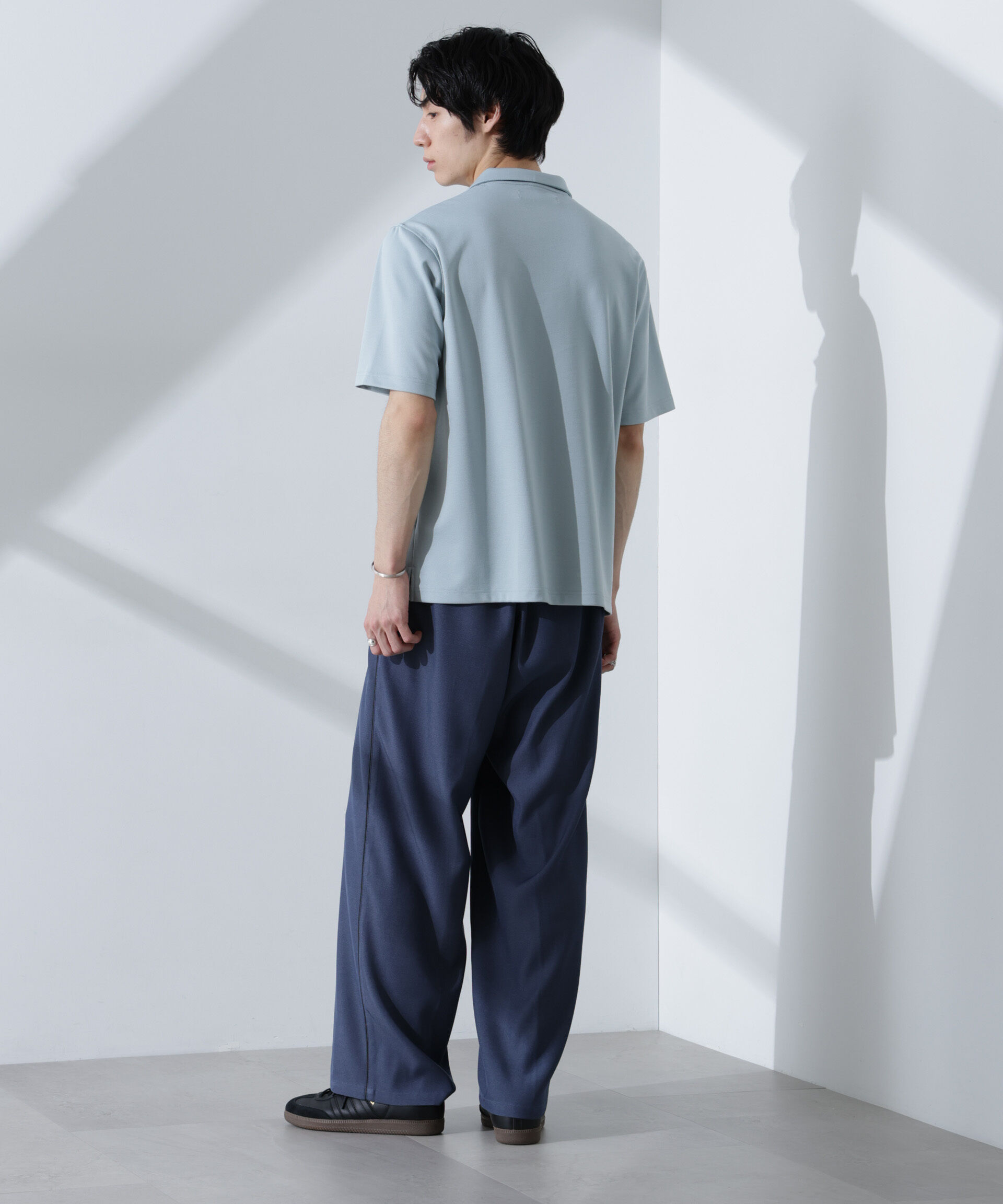 NANO universe「Pe/Ry鹿の子ポロシャツ 半袖」|Tシャツ・カットソー|