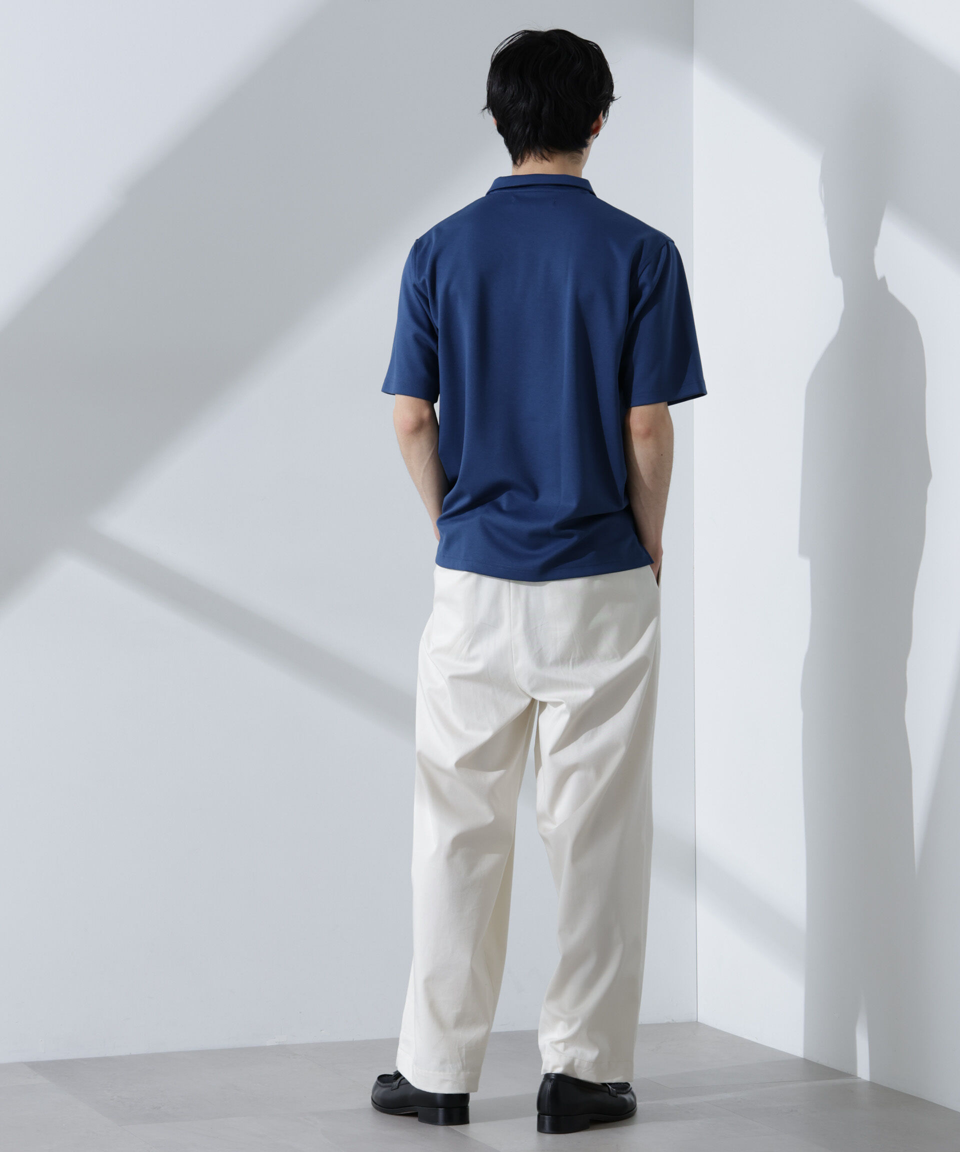 NANO universe「Pe/Ry鹿の子ポロシャツ 半袖」|Tシャツ・カットソー|