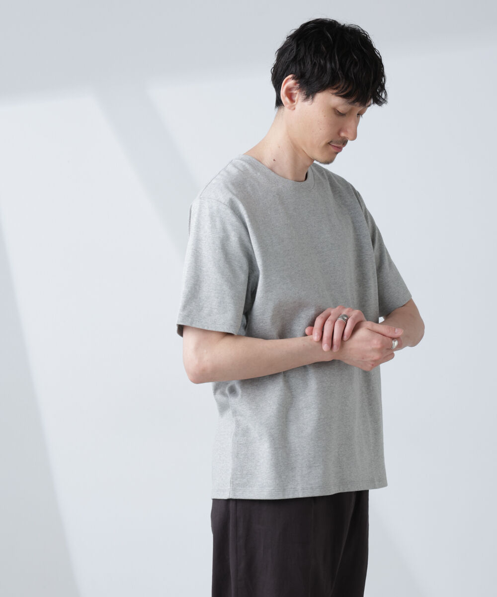 NANO universe「WEB限定/Anti Soaked(R) 汗染み防止 クルーネックレギュラーシルエットTシャツ」|Tシャツ・カットソー|