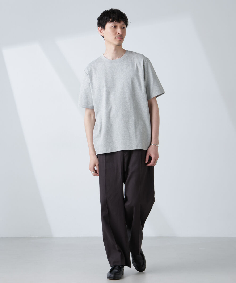 NANO universe「WEB限定/Anti Soaked(R) 汗染み防止 クルーネックレギュラーシルエットTシャツ」|Tシャツ・カットソー|