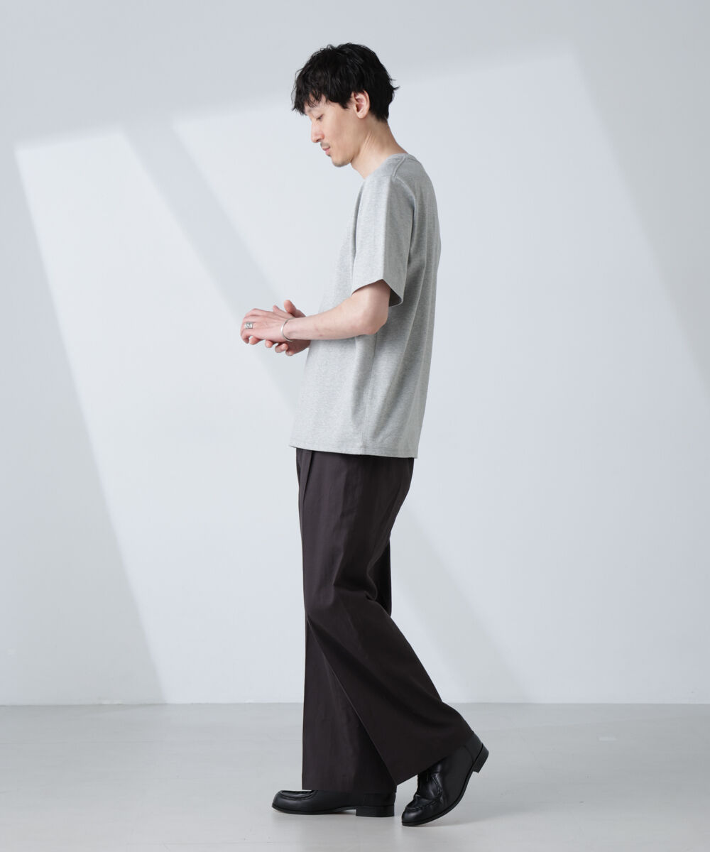 NANO universe「WEB限定/Anti Soaked(R) 汗染み防止 クルーネックレギュラーシルエットTシャツ」|Tシャツ・カットソー|