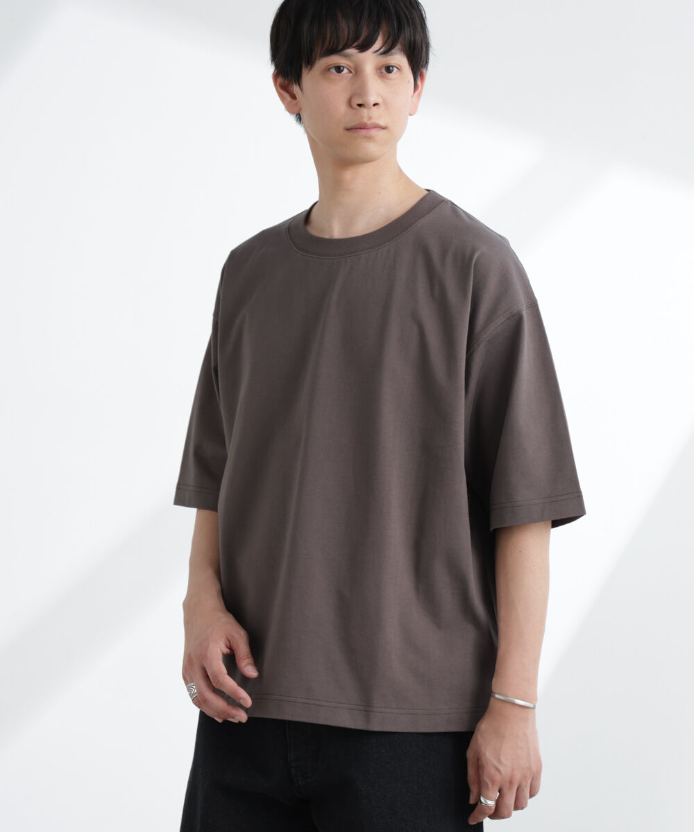 NANO universe「ヘビーウェイトワイドTシャツ 半袖」|Tシャツ・カットソー|
