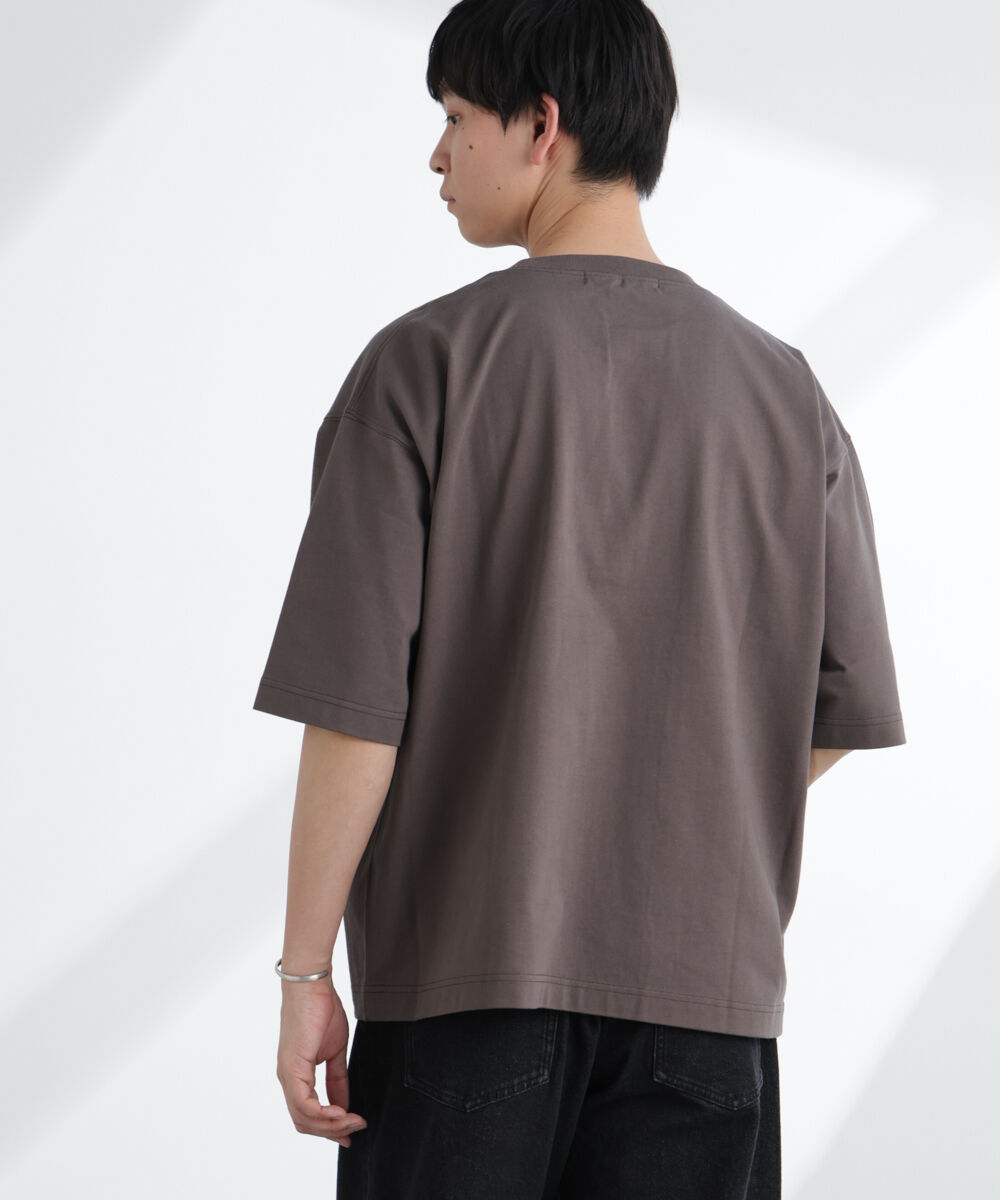 NANO universe「ヘビーウェイトワイドTシャツ 半袖」|Tシャツ・カットソー|