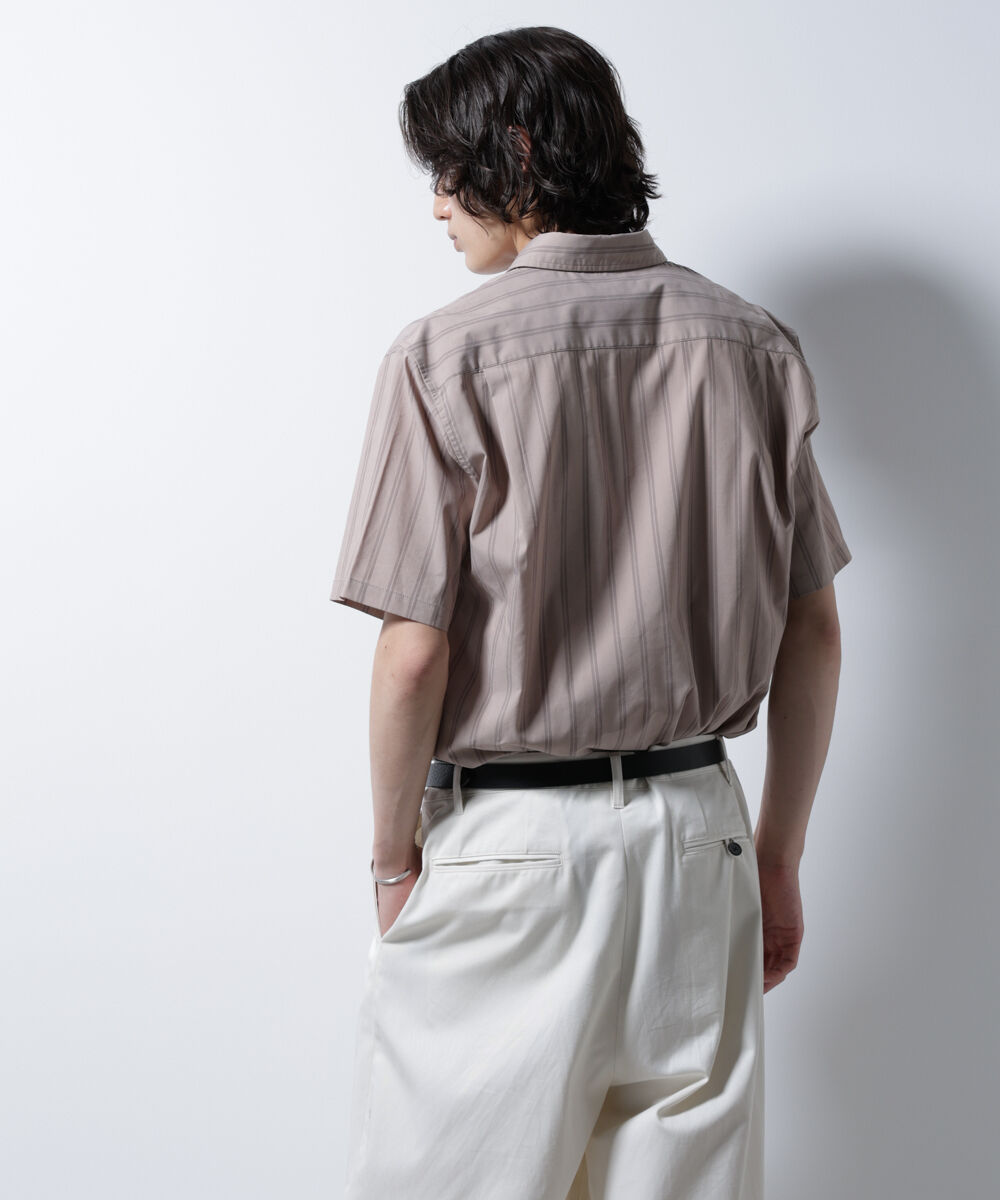 NANO universe「「ICE FLOW LINEN」バリエーションシャツ 半袖」|シャツ・ブラウス|