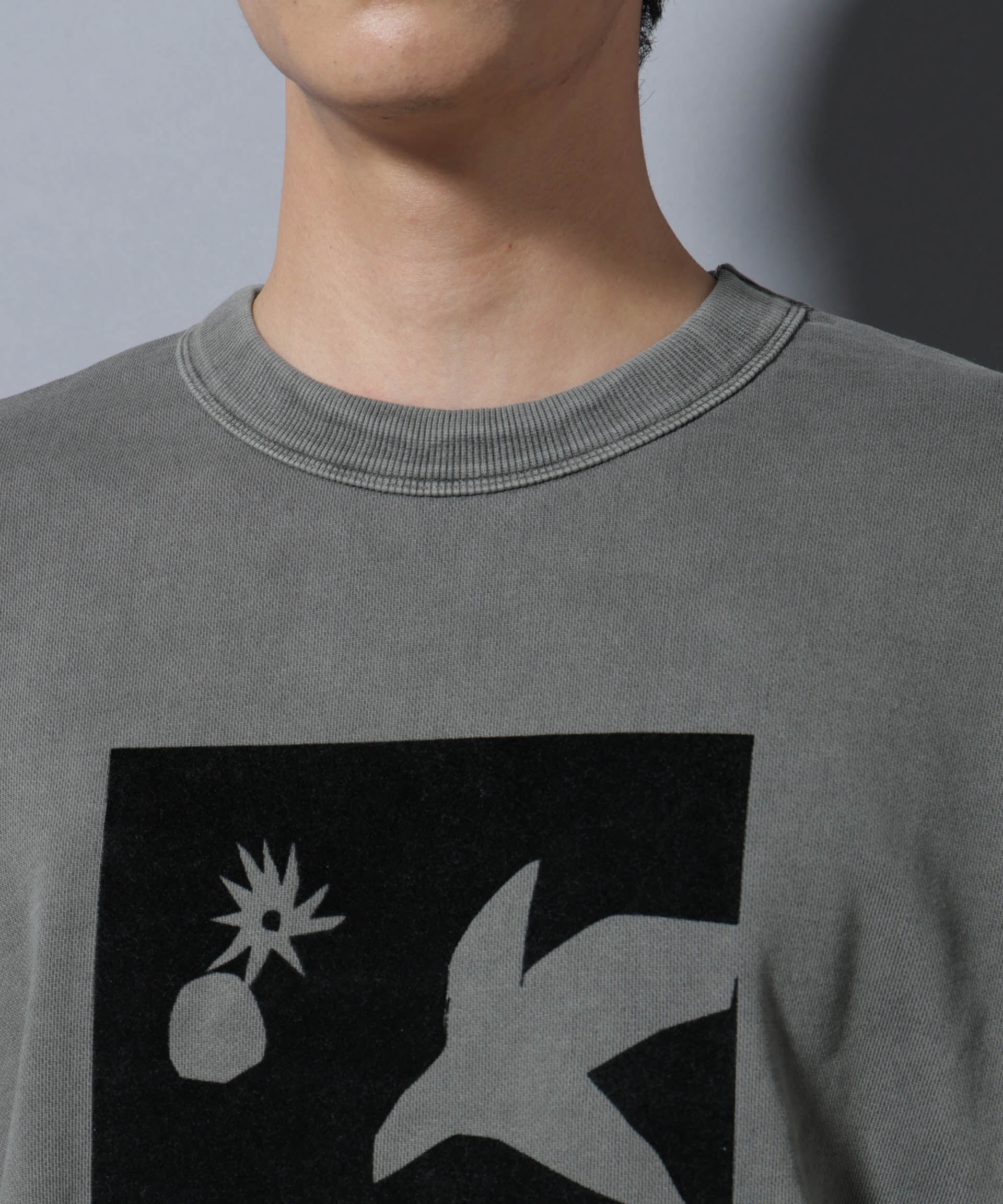 NANO universe「ヴィンテージライク エディトリアル デザインスウェット」|Tシャツ・カットソー|