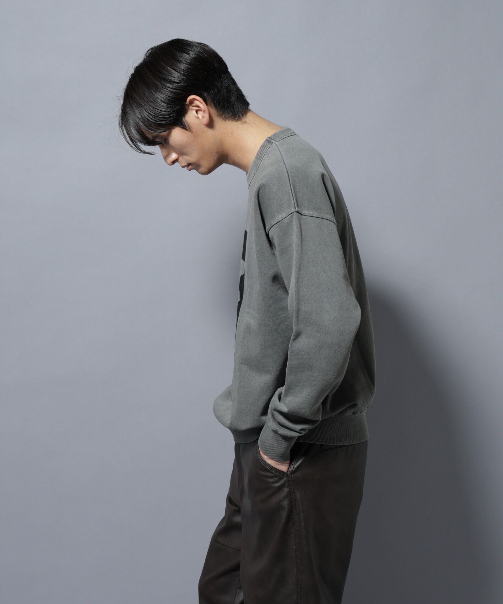 NANO universe「ヴィンテージライク エディトリアル デザインスウェット」|Tシャツ・カットソー|