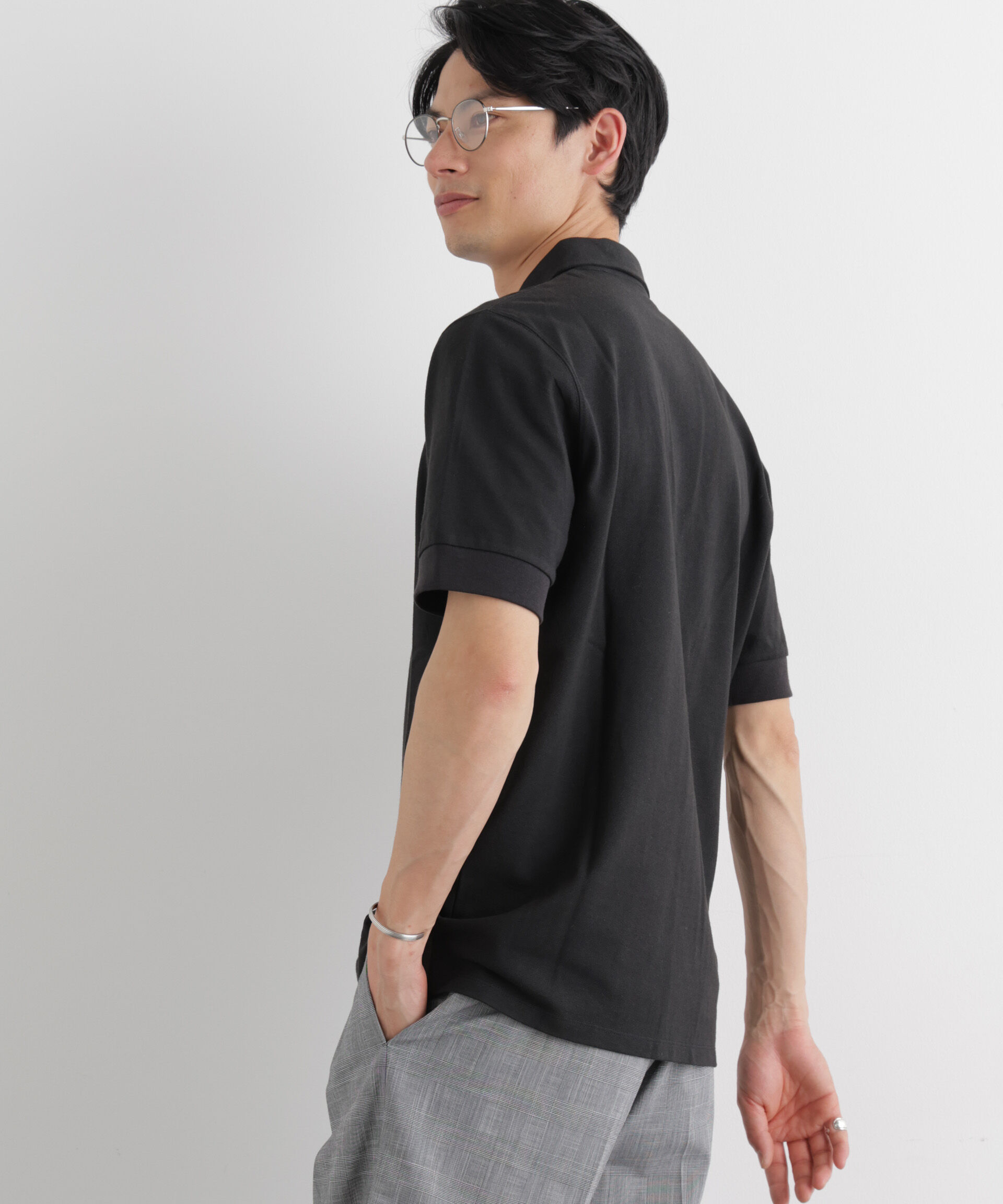 NANO universe「Anti Soaked(R) 汗染み防止 比翼ポロシャツ」|Tシャツ・カットソー|