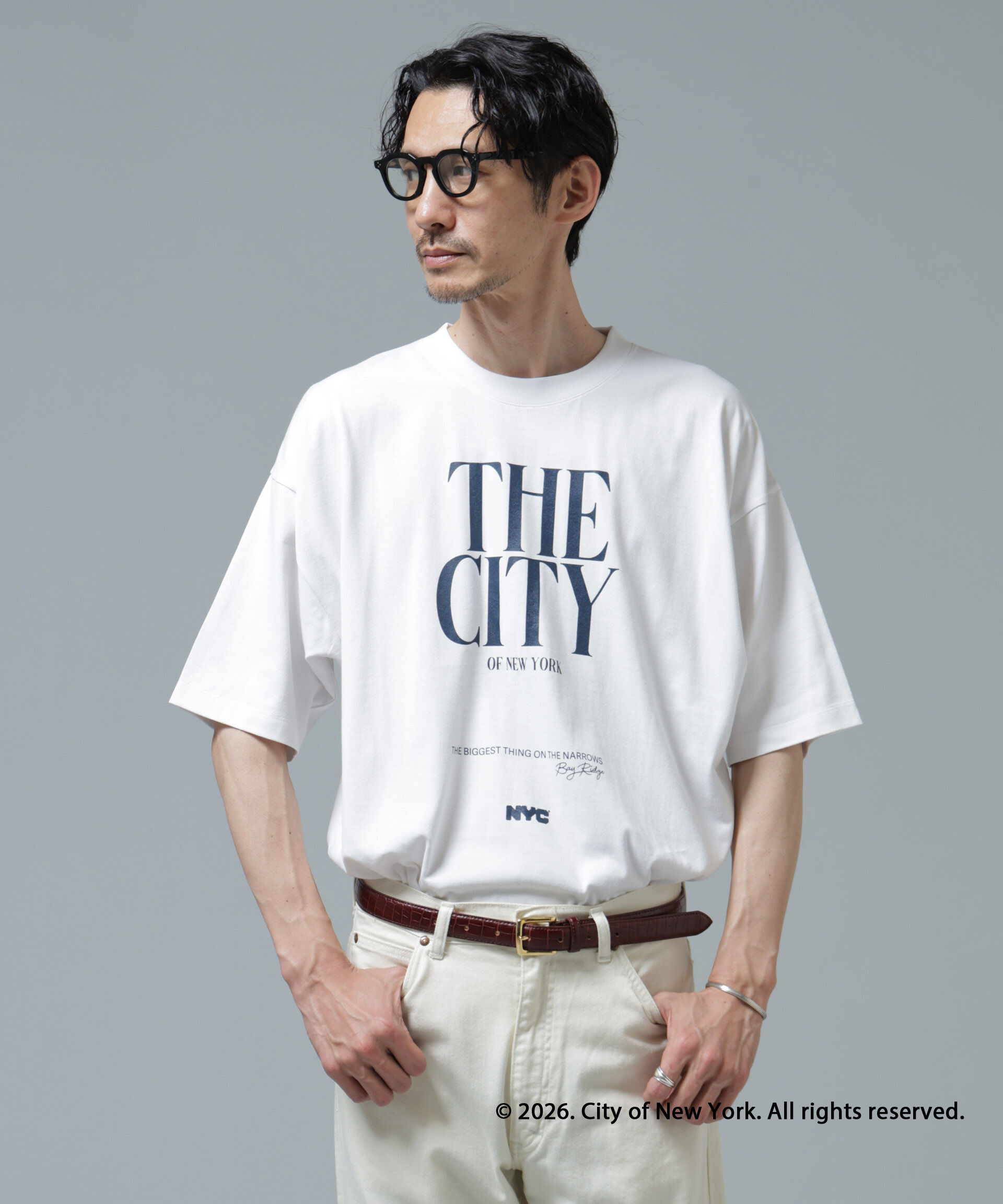NANO universe「GOOD ROCK SPEED&times;Anti Soaked(R) 汗染み防止 NYC Tシャツ」|Tシャツ・カットソー|パターン1