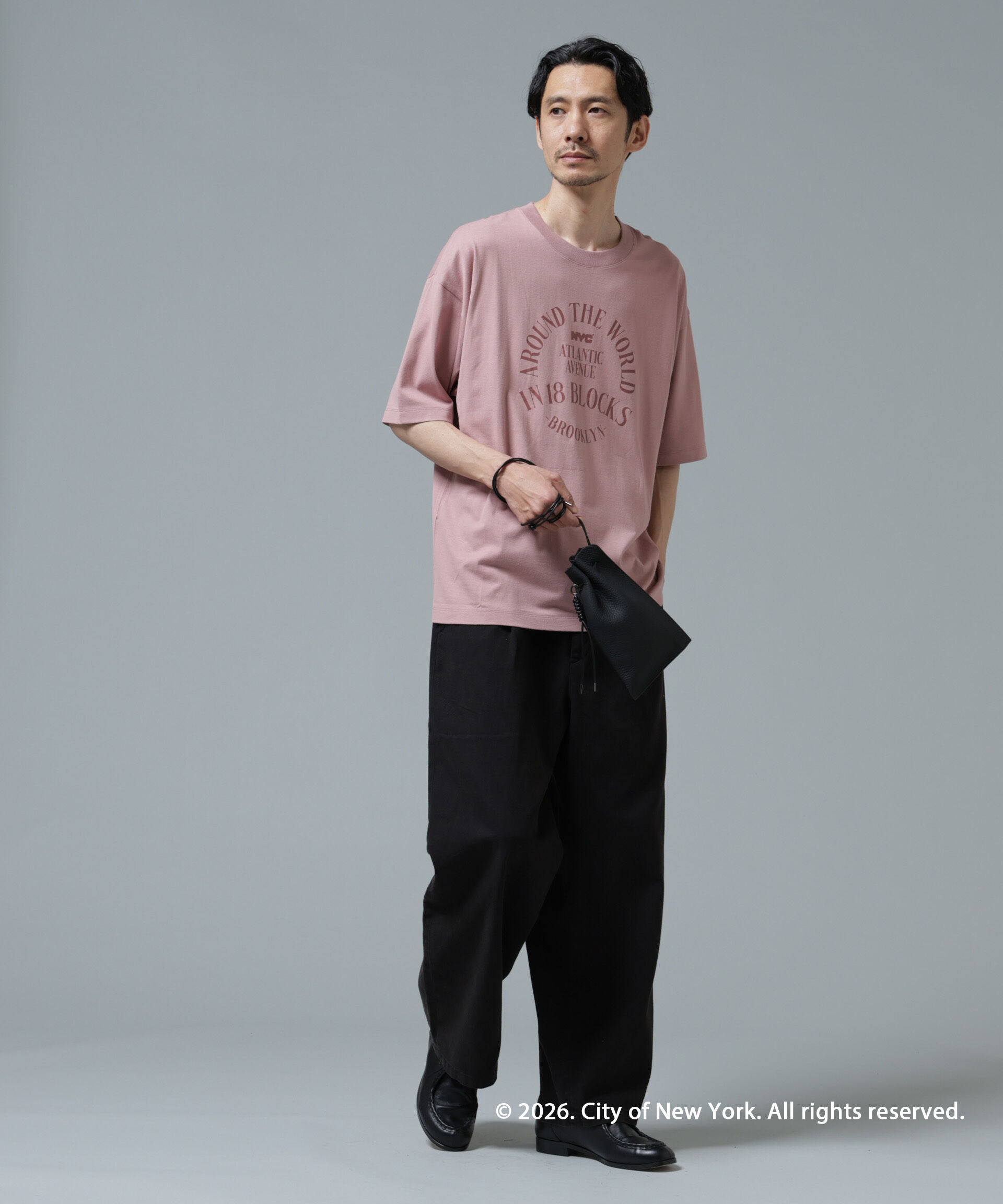 NANO universe「GOOD ROCK SPEED&times;Anti Soaked(R) 汗染み防止 NYC Tシャツ」|Tシャツ・カットソー|