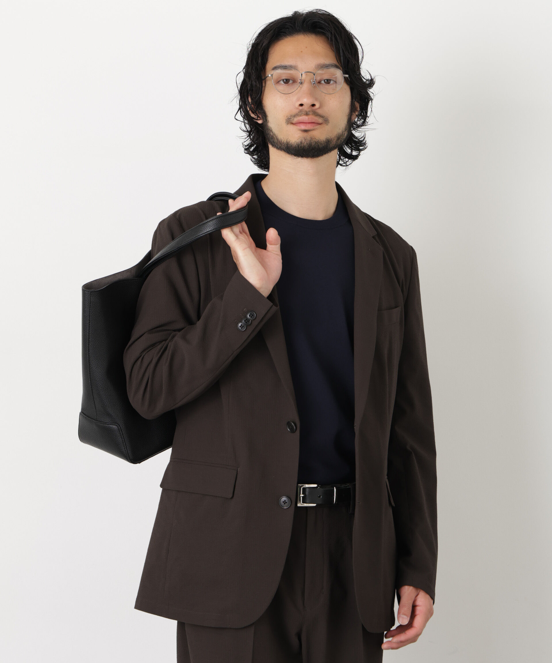 NANO universe「「Damerino」SOLOTEX(R)サッカーストレッチセットアップ/イージーケア」|スーツ|