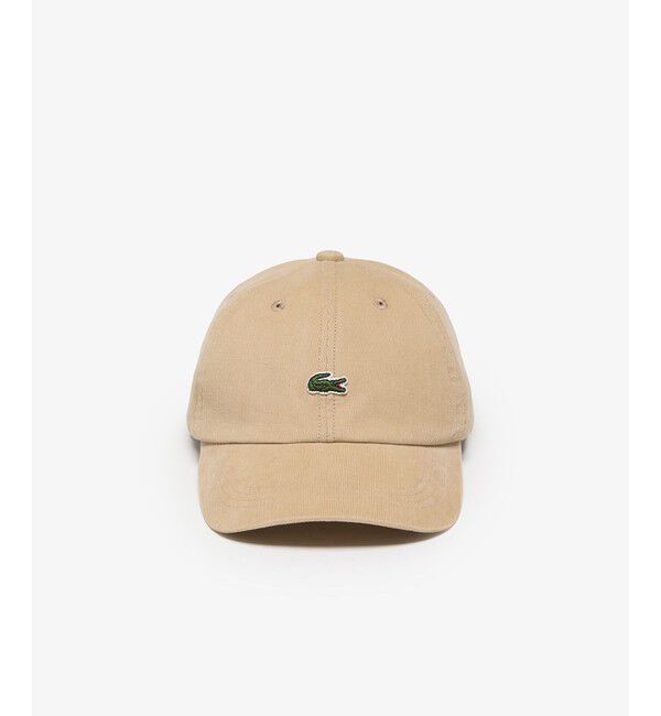 LACOSTE「ワンポイントワニロゴ・コーデュロイキャップ」|キャップ・キャスケット|