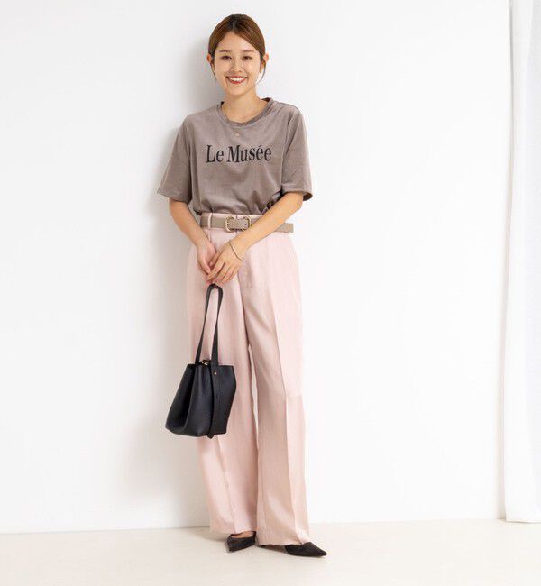 NOLLEY'S「シアートリコットベロアプリントTシャツ」|Tシャツ・カットソー|