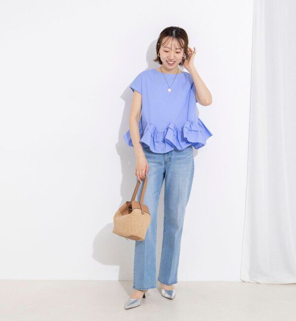 Rie Miller「【追加】《5サイズ展開》【RM denim】センタープレスデニム」|デニム|