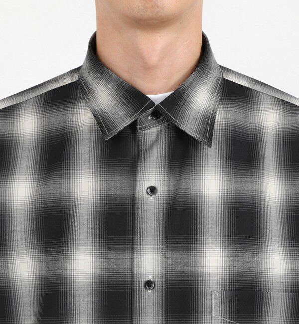 NOLLEY'S goodman「ウール オンブレチェック レギュラーシャツ 26AW」|シャツ・ブラウス|