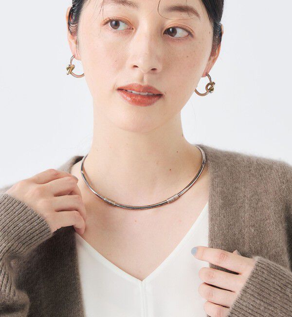NOLLEY'S「ヘアリー長めVネックカーディガン」|カーディガン|