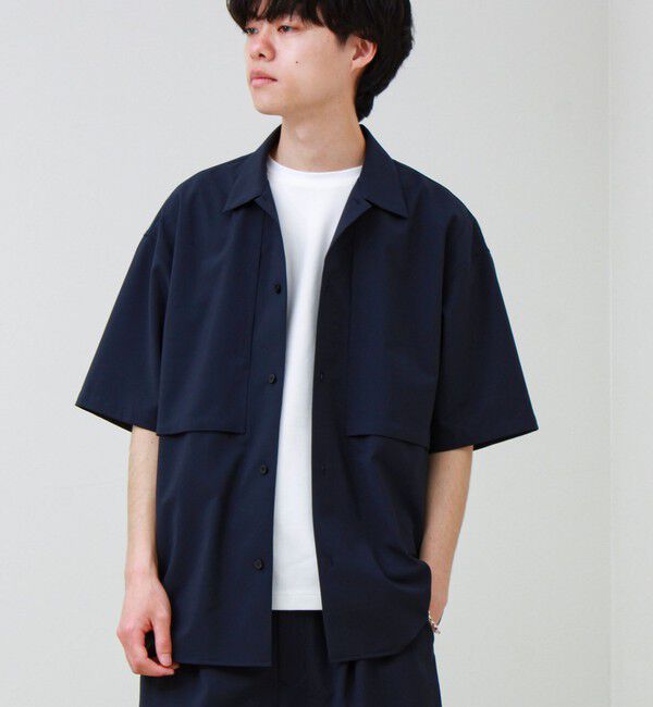 GLOSTER「【COOLMAX/セットアップ着用可能】ポリトロS/Sシャツ」|シャツ・ブラウス|