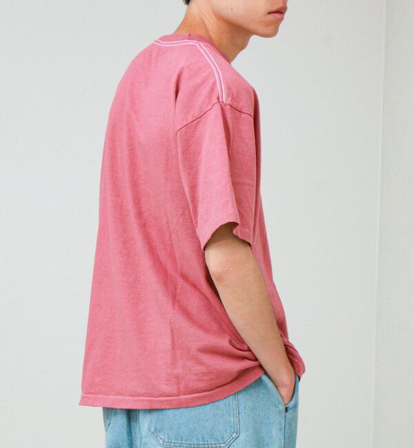 GLOSTER「【SCREEN STARS/スクリーンスターズ】杢ボディ染め 配色ロゴ クルーネックカラーＴシャツ」|Tシャツ・カットソー|