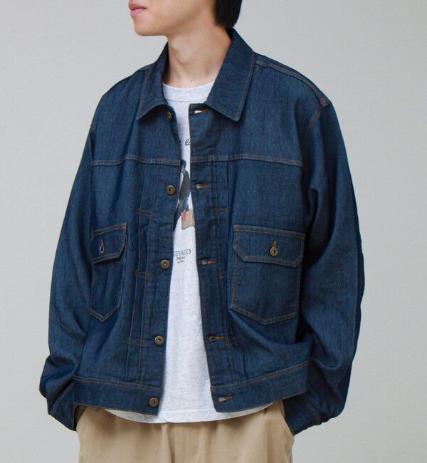 GLOSTER「LOFTAIRデニム3rd type ブルゾン Gジャン デニムジャケット」|デニムジャケット|