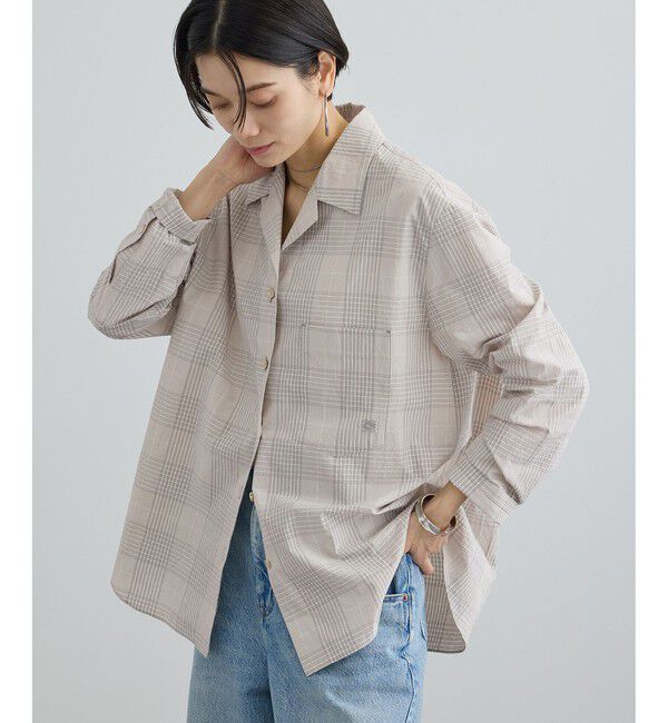SALON adam et rope'「エンザイムコットンオープンカラーシャツ / FABRICA」|シャツ・ブラウス|