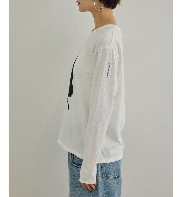SALON adam et rope'「【Camille de Cussac by SALON】アートプリントロングスリーブTシャツ」|Tシャツ・カットソー|