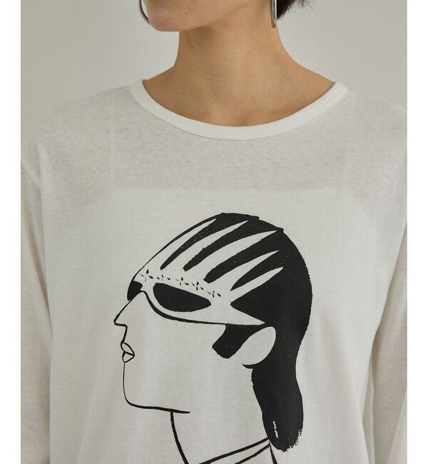 SALON adam et rope'「【Camille de Cussac by SALON】アートプリントロングスリーブTシャツ」|Tシャツ・カットソー|
