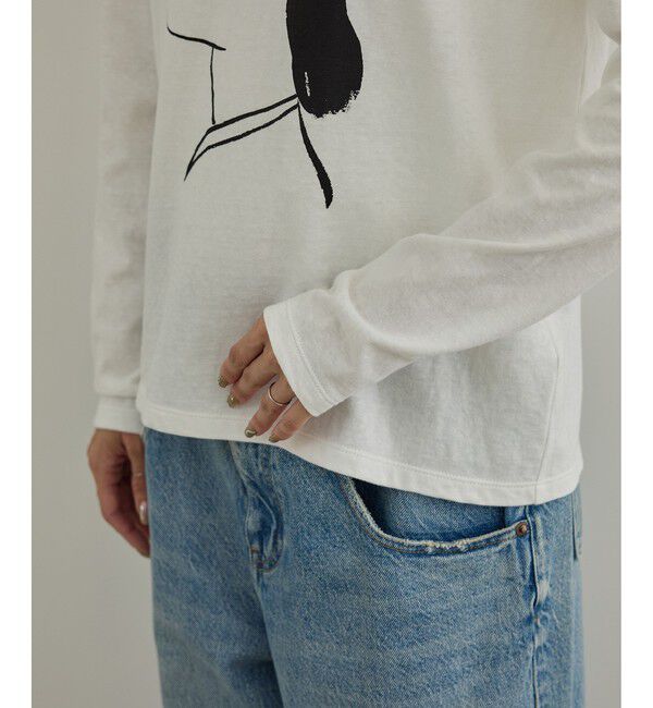 SALON adam et rope'「【Camille de Cussac by SALON】アートプリントロングスリーブTシャツ」|Tシャツ・カットソー|
