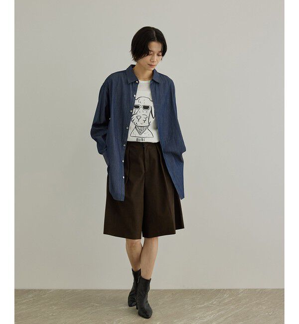 SALON adam et rope'「【Camille de Cussac by SALON】アートプリントロングスリーブTシャツ」|Tシャツ・カットソー|