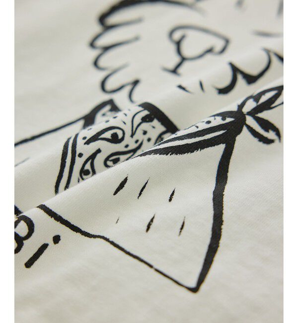SALON adam et rope'「【Camille de Cussac by SALON】アートプリントロングスリーブTシャツ」|Tシャツ・カットソー|