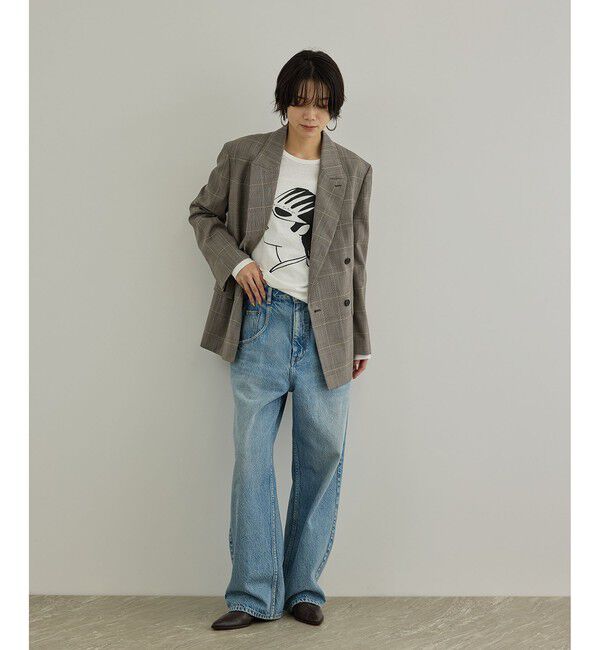 SALON adam et rope'「【Camille de Cussac by SALON】アートプリントロングスリーブTシャツ」|Tシャツ・カットソー|