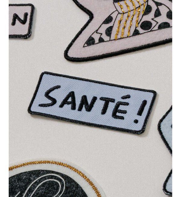 SALON adam et rope'「【Camille de Cussac by SALON】アイロン刺繍ワッペン 小」|その他|サックス(48)