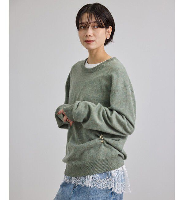 SALON adam et rope'「【WEB限定】ヘムレースプルオーバーカットソー」|Tシャツ・カットソー|