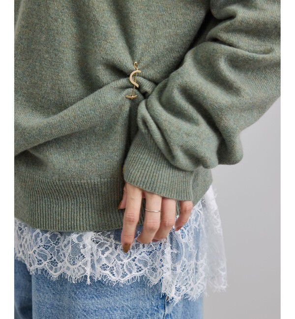 SALON adam et rope'「【WEB限定】ヘムレースプルオーバーカットソー」|Tシャツ・カットソー|