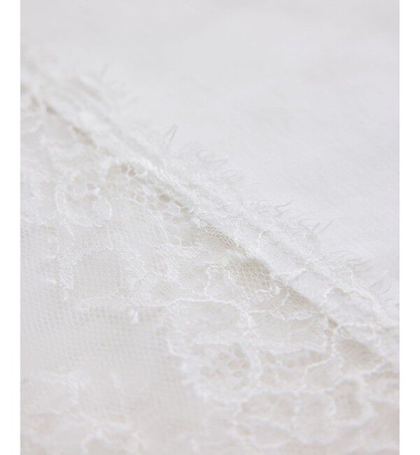 SALON adam et rope'「【WEB限定】ヘムレースプルオーバーカットソー」|Tシャツ・カットソー|